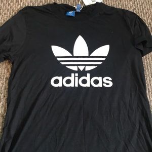 plain black adidas shirt